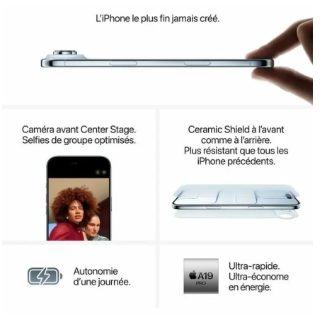 Smartphone Apple 6,5" A19 Pro 1 TB Golden