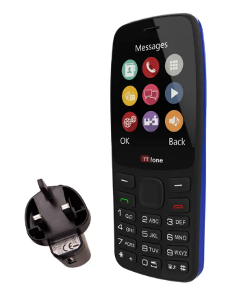 TTfone TT175 Dual SIM with Mains Charger, O2 Pay As You Go