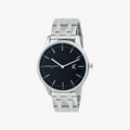 Pierre Cardin Men's Silver Stainless Steel Watch, Black Dial | Cba.4010