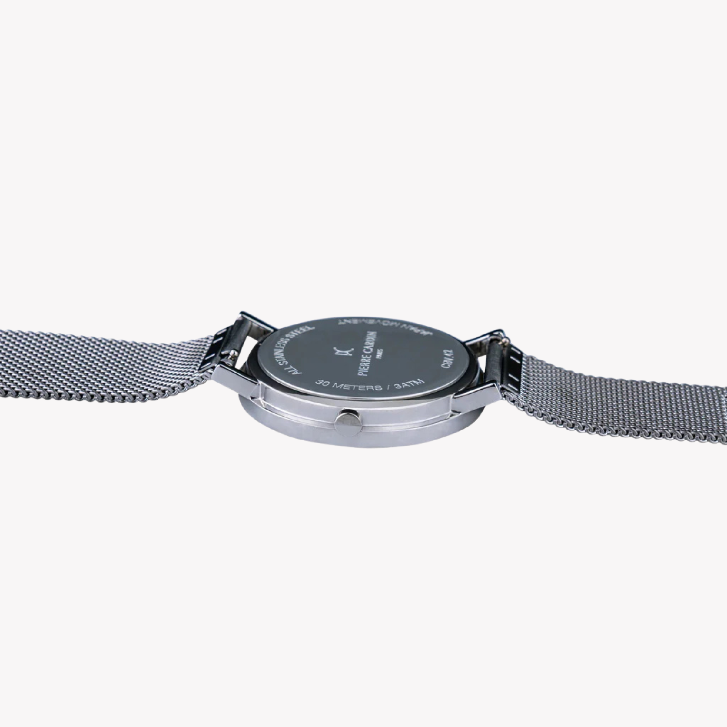 Pierre Cardin Men's Silver Stainless Steel Watch, Gray Dial | Cbv.1053