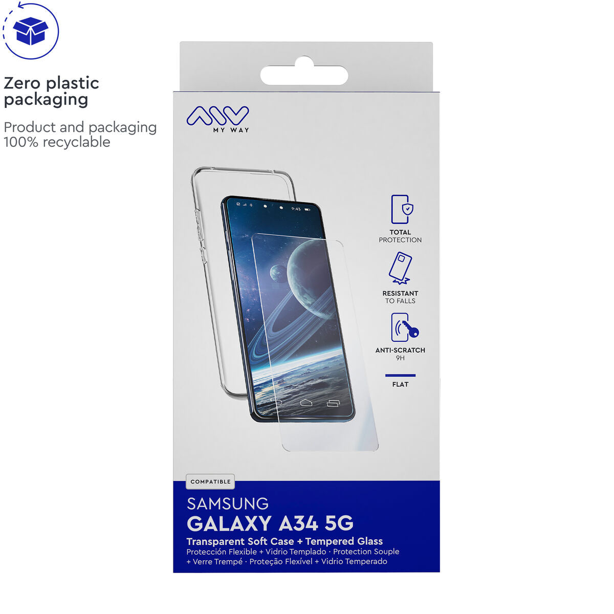 Mobile Case and Protector Myway Galaxy A34 5G Samsung Galaxy A34 5G