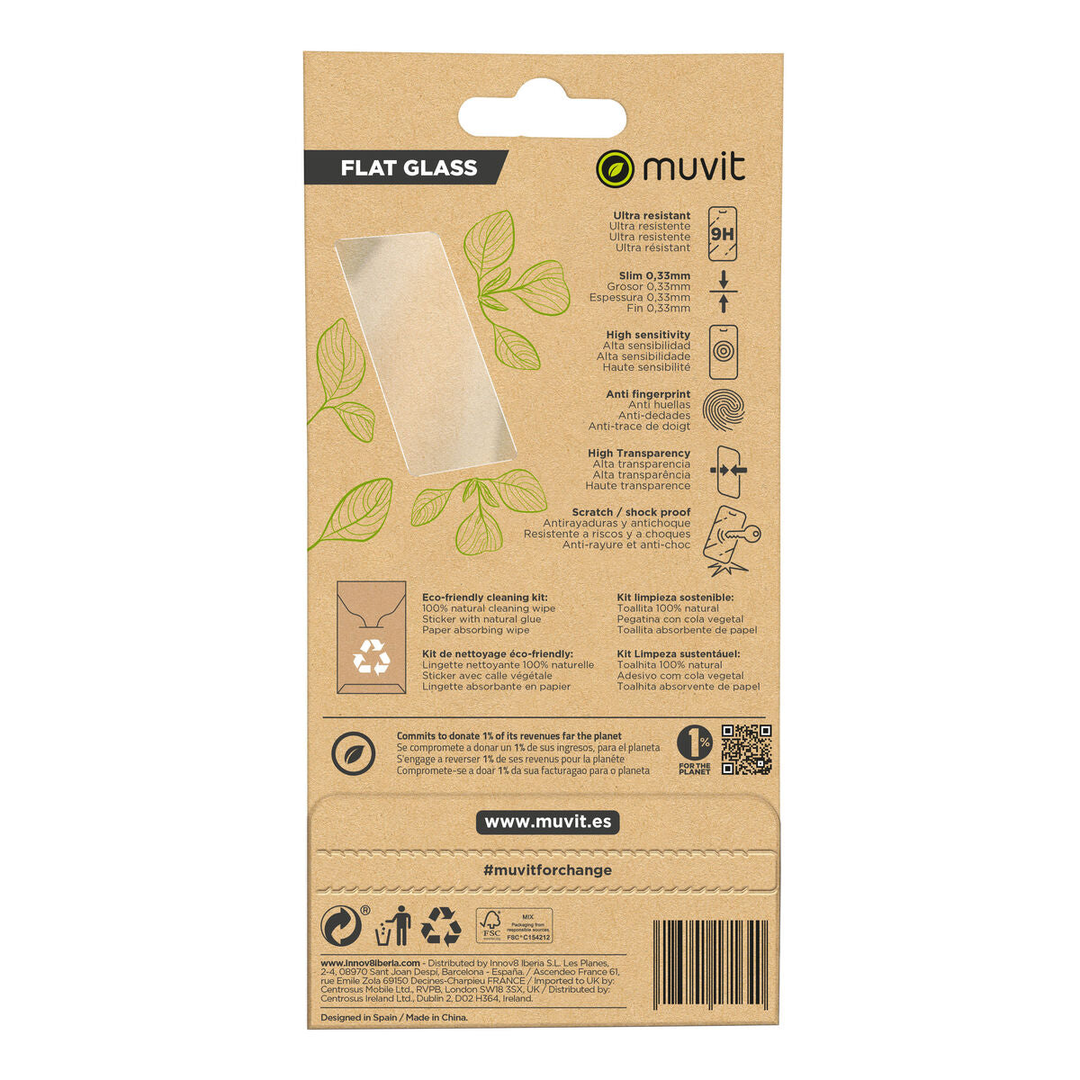 Mobile Screen Protector Muvit iPhone 15 iPhone 15