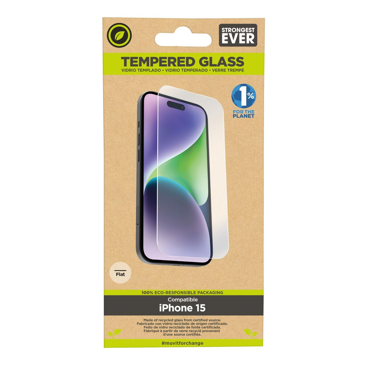 Mobile Screen Protector Muvit iPhone 15 iPhone 15