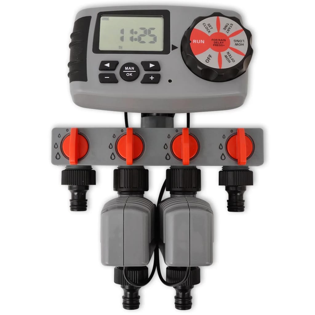 NNEVL Automatic Irrigation Timer with 4 Stations 3 V