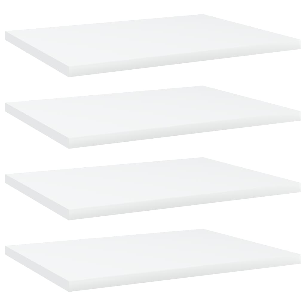 NNEVL Bookshelf Boards 4 pcs White 40x30x1.5 cm Chipboard