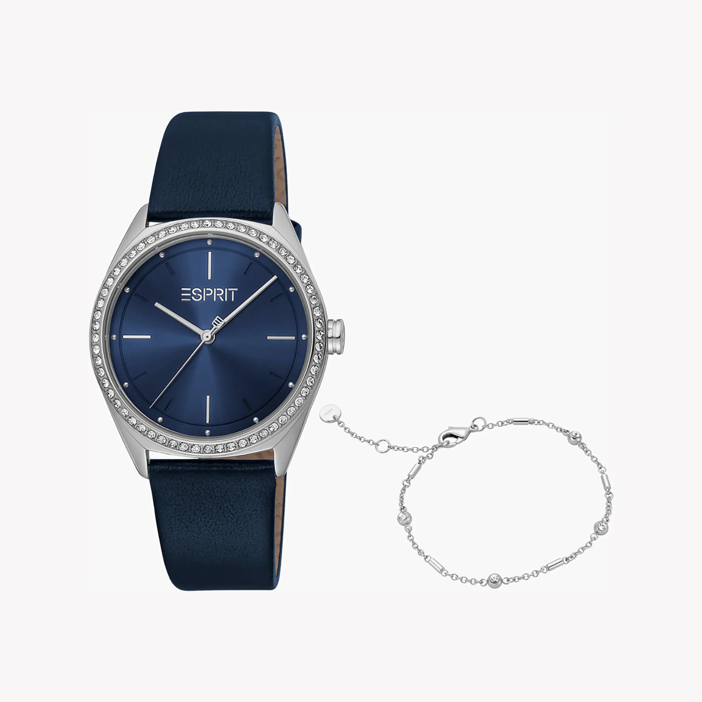 Esprit Women's Blue Leather Watch, Blue Dial | Es1l196m0035