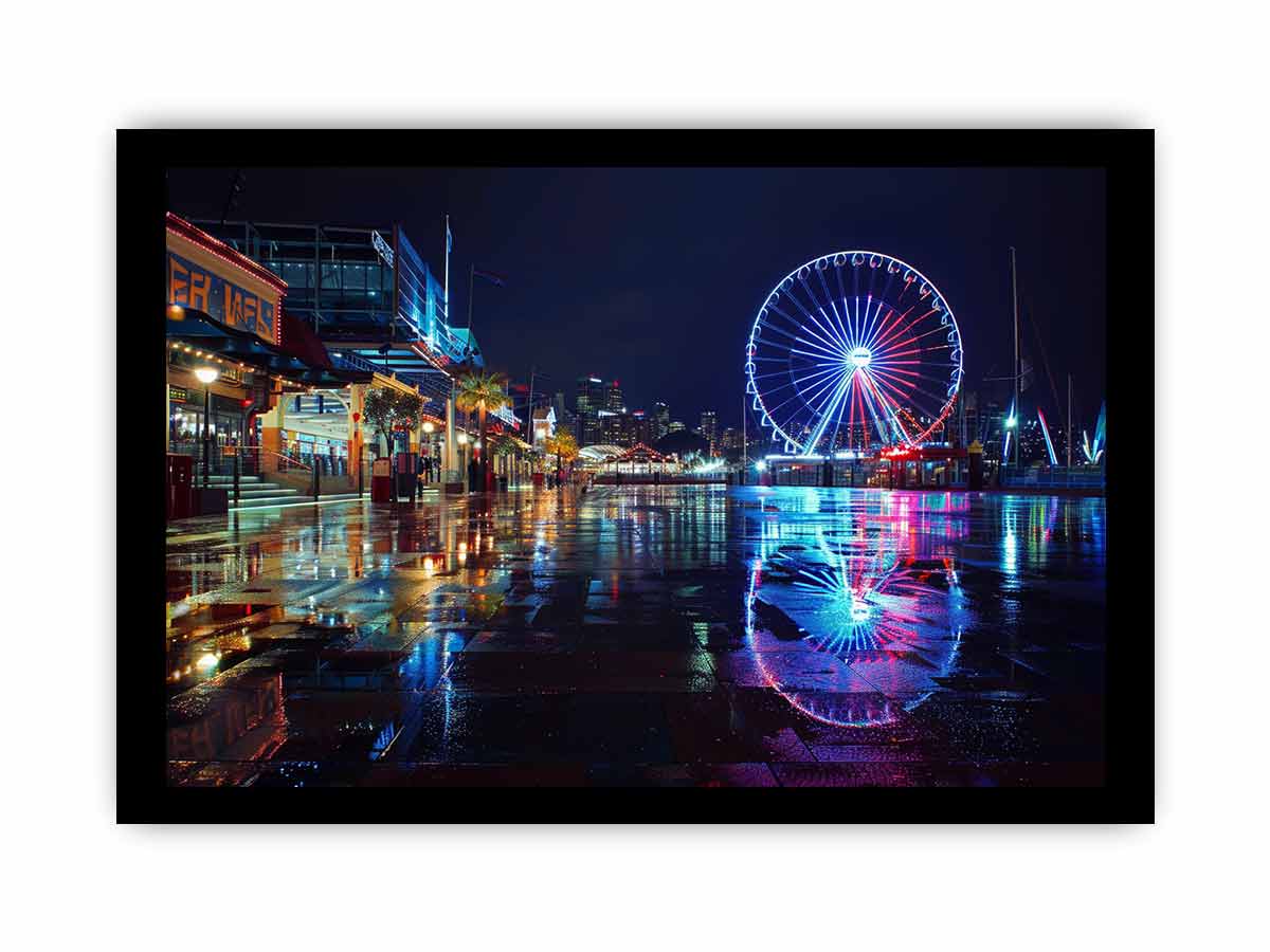 Darling Harbour Night Print