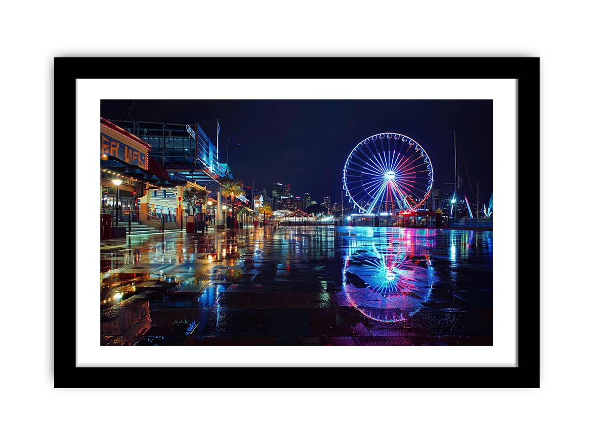 Darling Harbour Night Print
