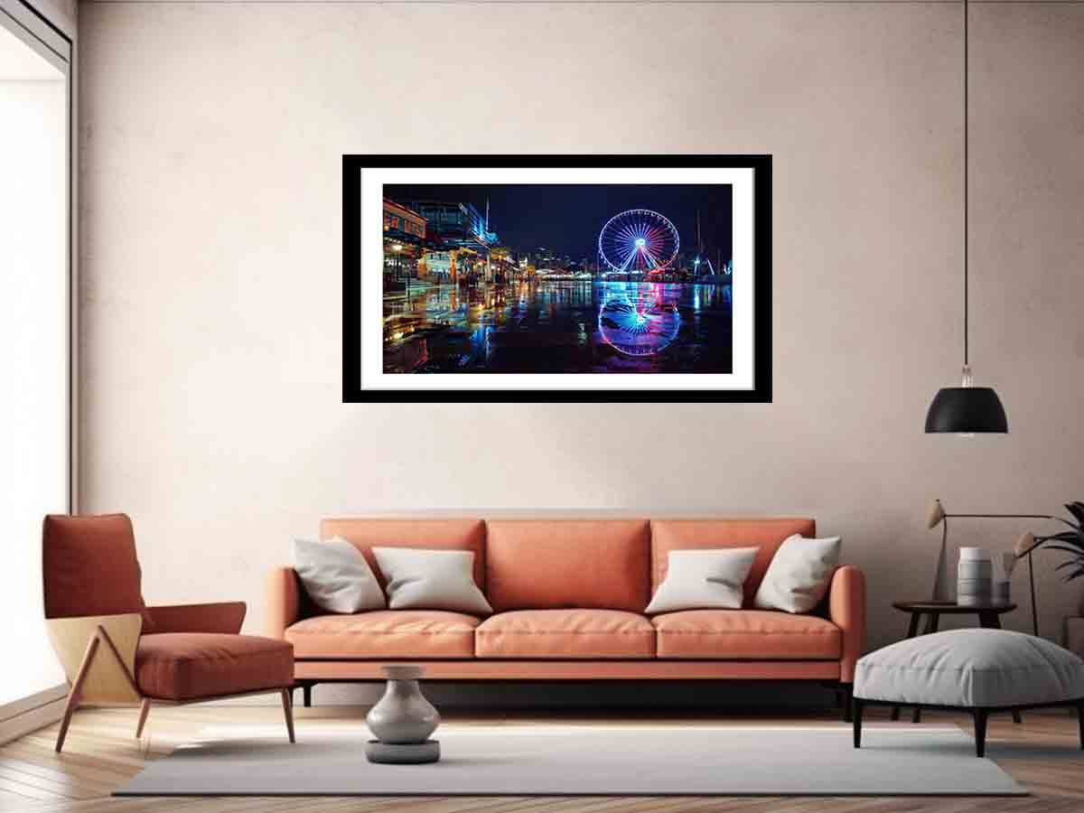 Darling Harbour Night Print