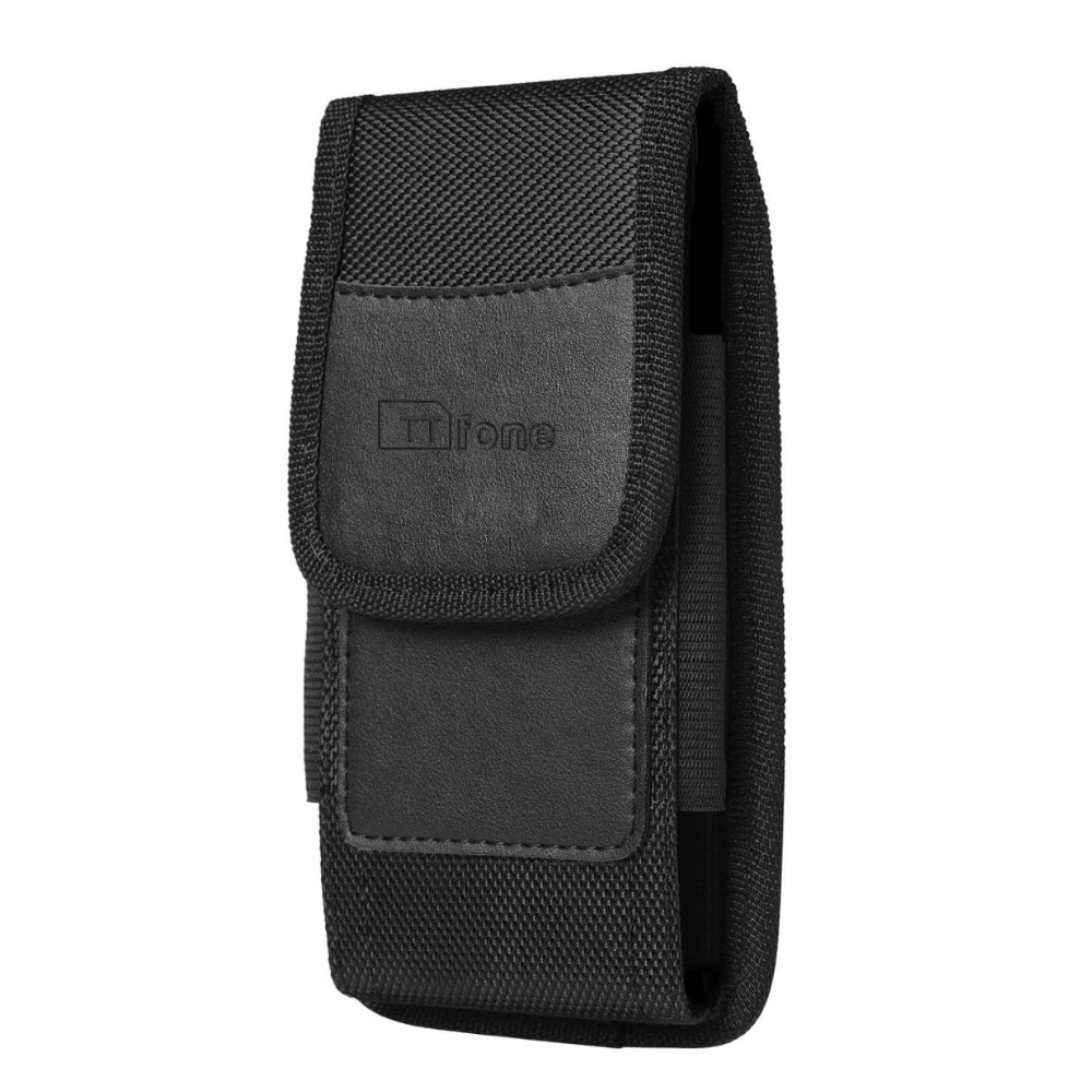 TTfone Original Rugged Nylon Holster Case (TTCB9) with Belt Clip for Titan TT950, TT970 compatible Mobile Phone