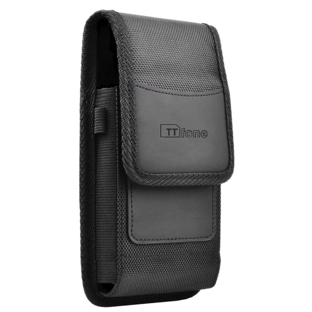 TTfone Original Rugged Nylon Holster Case (TTCB9) with Belt Clip for Titan TT950, TT970 compatible Mobile Phone