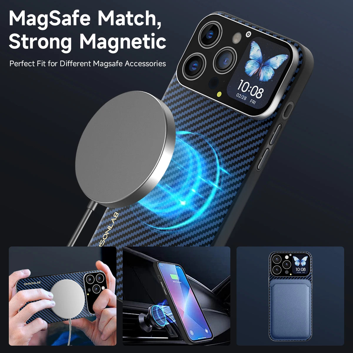 New Smart Phone Case for iPhone Bluetooth Connection Touch Screen Remote Camera Photography Music Control  Video Wallpaper 2025