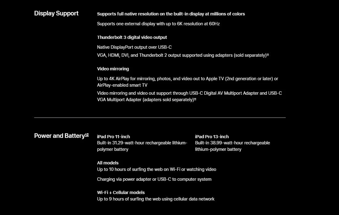 2024 IPad Pro M4 11Inch/13Inch 256G/512G/1T WiFi Cellular Face ID, eSIM,Original  WIFI/5G 10-core CPU 10-core GPU.