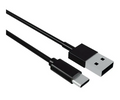 USB A to USB C Cable Contact (1 m) Black
