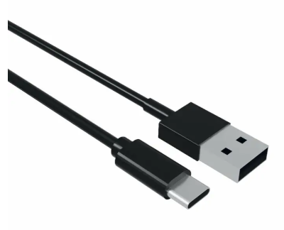USB A to USB C Cable Contact (1 m) Black