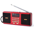 NNEOBA Portable FM Radio Bluetooth Speaker Red