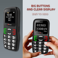 Returned Resale - TTfone TT220 Big Button Mobile with USB Cable, O2 Pay As You Go
