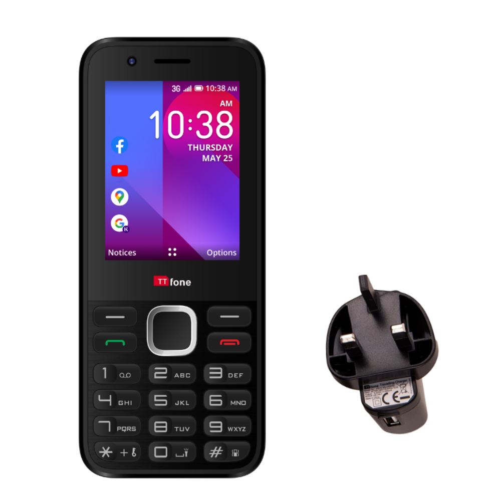 Returned Resale - TTfone TT240 with Mains Charger, EE SIM Card