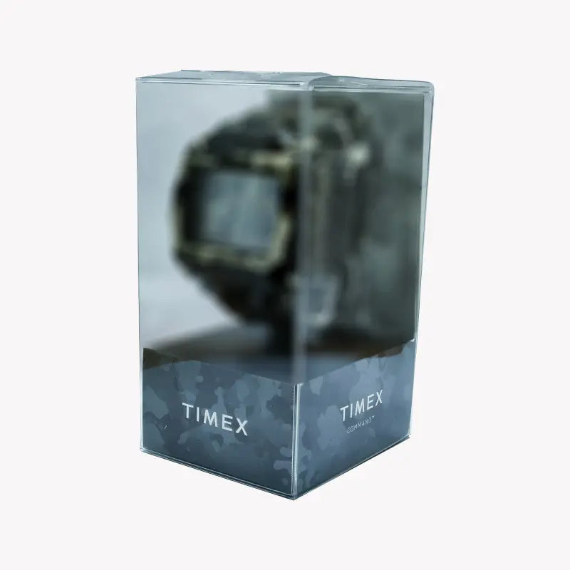 Timex Unisex Blue Silicone Digital Watch, Resin Case | Tw5m23500