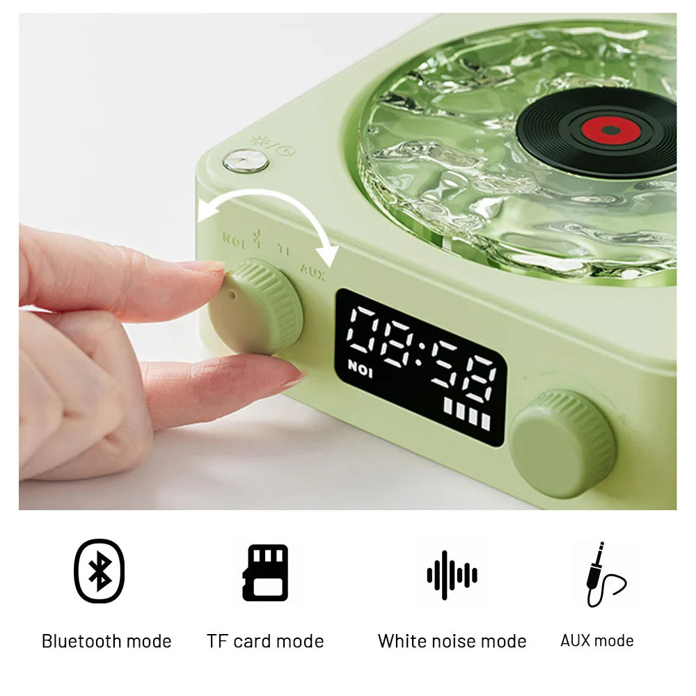 NNEDSZ Light Green, KW03 Bluetooth Sleep Sound Machine - Retro Design with 1500mAh Battery