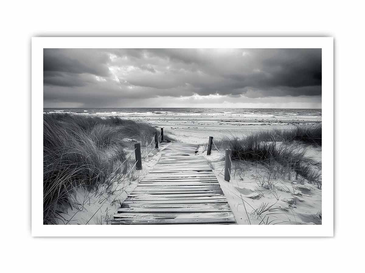 Beach Path pahotogrpahy art  Canvas Art Print
