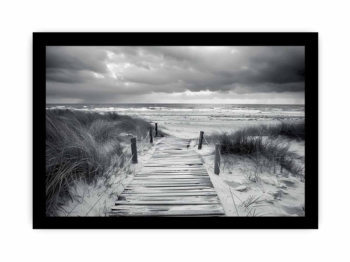 Beach Path pahotogrpahy art  Canvas Art Print