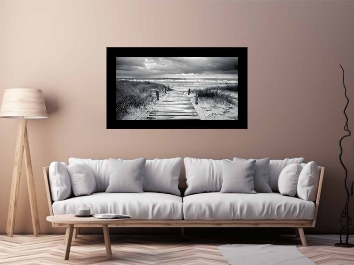 Beach Path pahotogrpahy art  Canvas Art Print