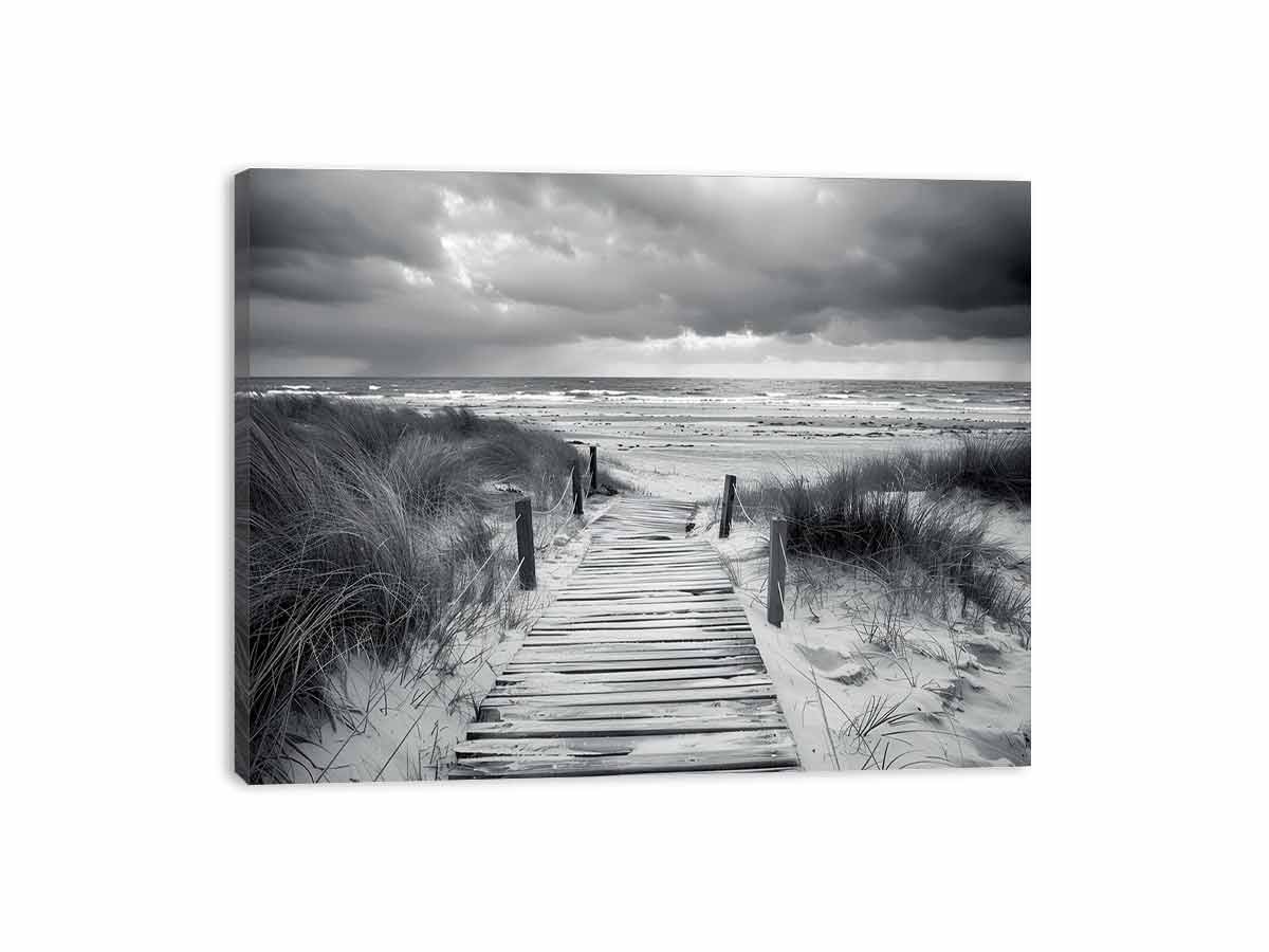 Beach Path pahotogrpahy art  Canvas Art Print