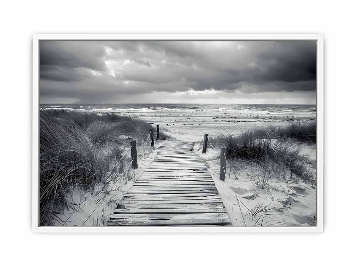 Beach Path pahotogrpahy art  Canvas Art Print