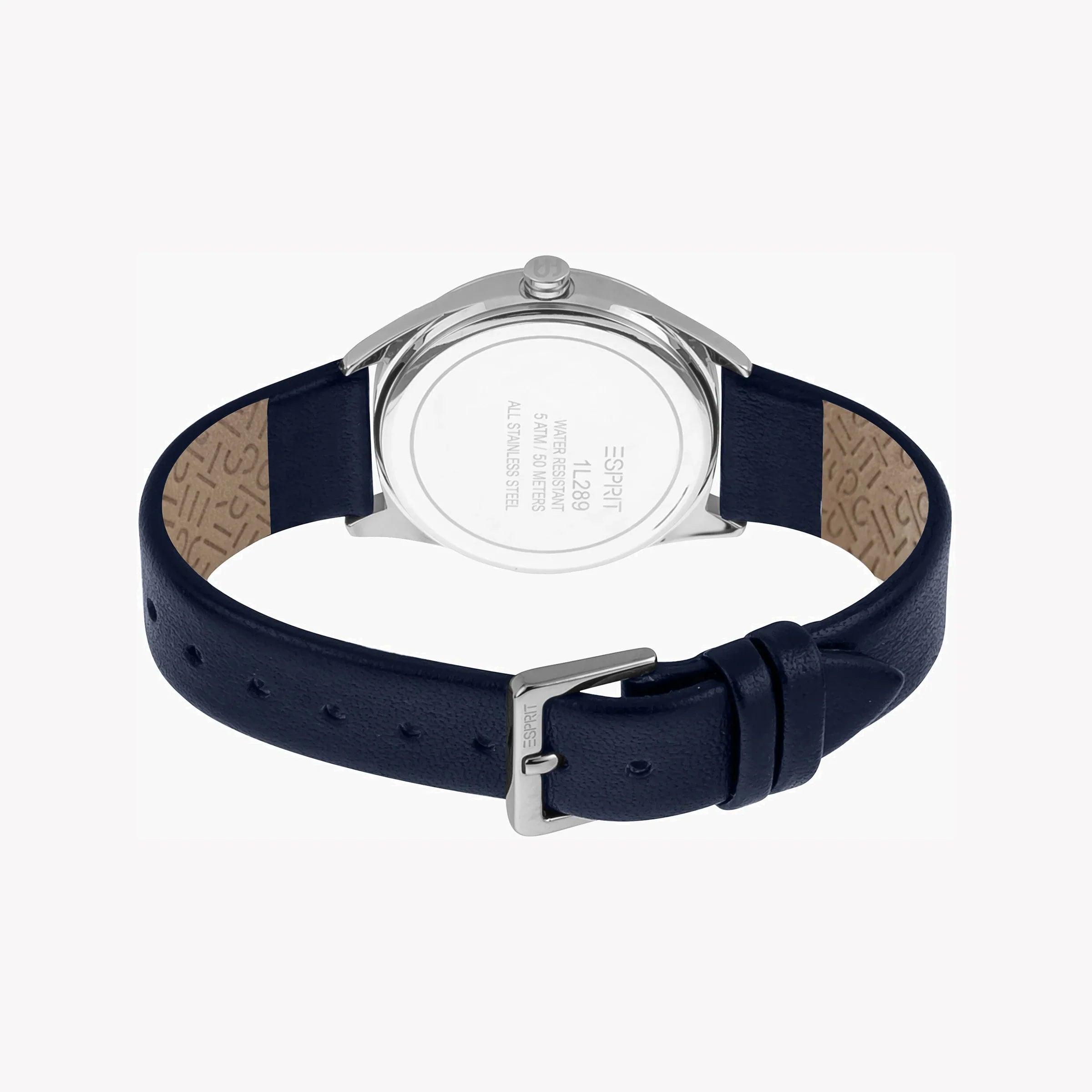 Esprit Women's Blue Leather Watch, Blue Dial | Es1l196m0035